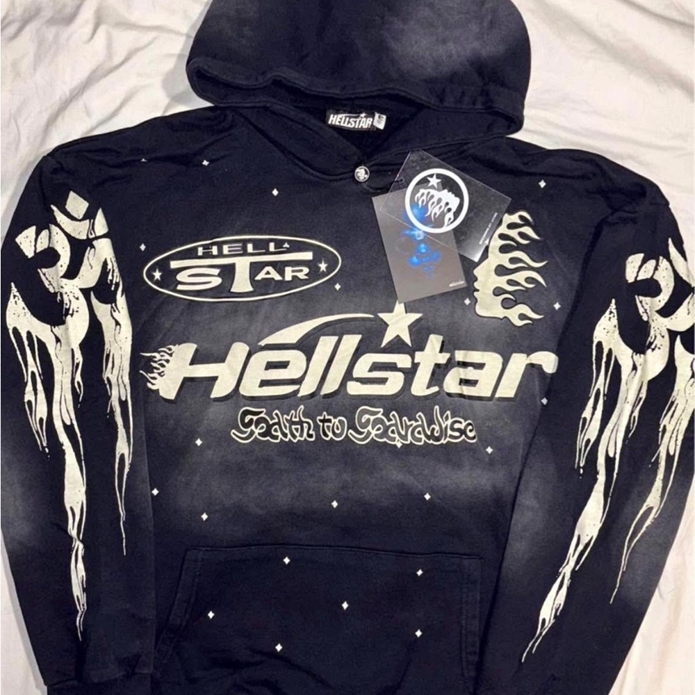 10.Deep Hellstar Black Hoodie